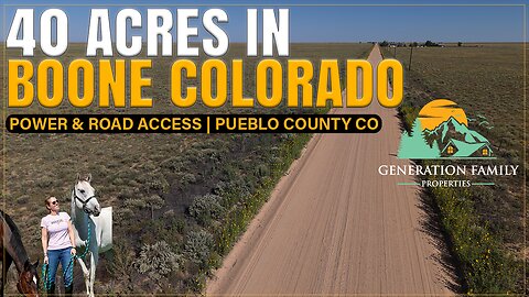 40 Acres in Boone Colorado | Agricultural Land for Sale w/ Power & Road Access | Pueblo County CO