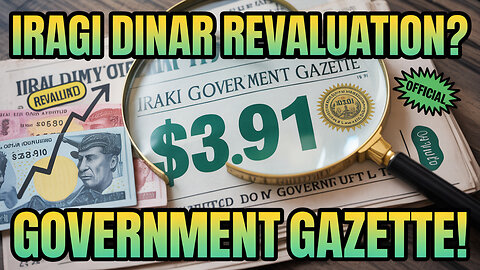 🏦 Iraqi Dinar Revaluation? $3.91 Published in Government Gazette! 💥 Today's IQD News!