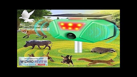 Animal Repellent UltraSonic Outdoor Solar Power Animal Repeller Review