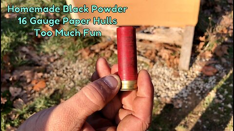 Josh’s 16 Gauge Black Powder Reloads With Paper Hulls