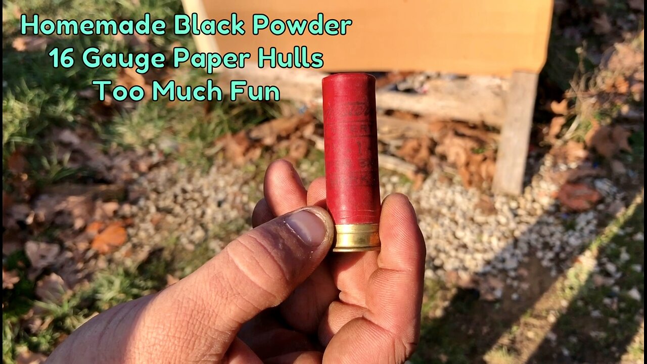 Josh’s 16 Gauge Black Powder Reloads With Paper Hulls