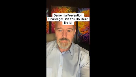 Dementia Prevention Challenge: Can You Do This? Try It!