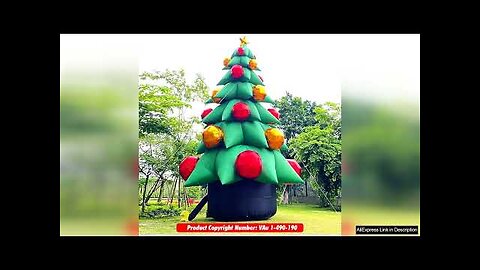 26Ft Tall Inflatable Green Christmas Tree with Multicolor Gift Boxes and Star Review