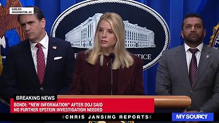 Bondi: 'New information' on Epstein after DOJ said no further investigation needed