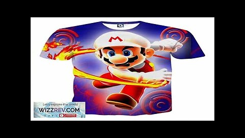 Super Mario Fire Flower Upgrade Urban Wear Style T-Shirt Review