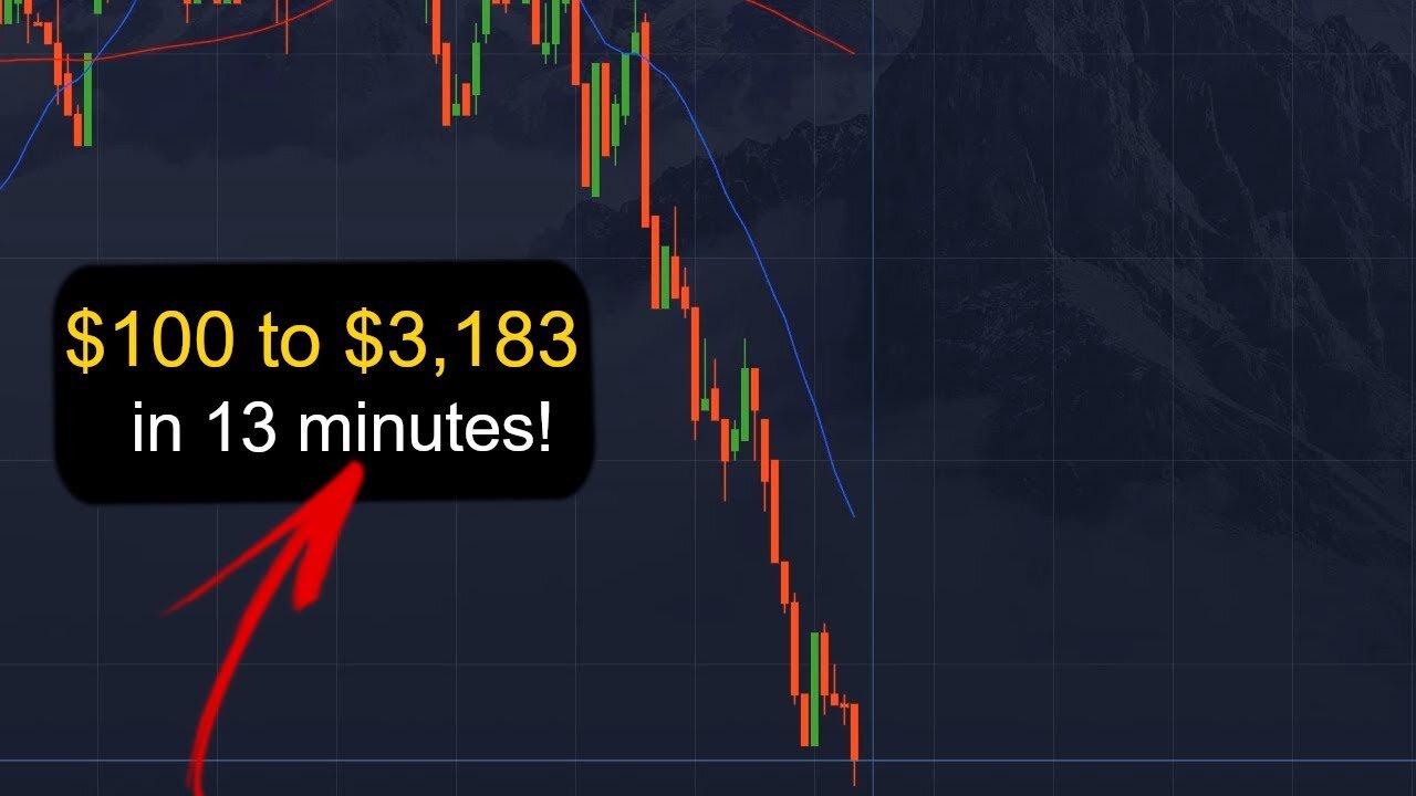$100 to $3,183 in 13 min.
