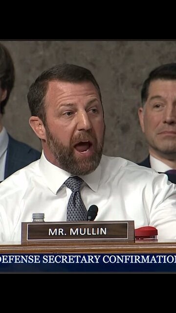 BOOM! Senator Mullin exposes pathetic Senator Kaine at Pete #Hegseth confirmation hearing!