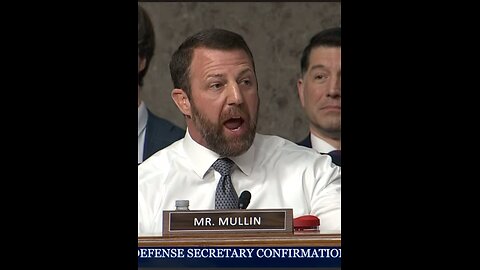 BOOM! Senator Mullin exposes pathetic Senator Kaine at Pete #Hegseth confirmation hearing!