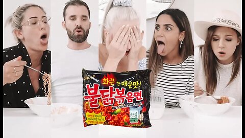 Sabo Skirt Office Does... SPICY NOODLE CHALLENGE