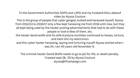 Shia, video created Sept. 28, '25 by Alyssa I edited the video slideshow. I love you and miss you Shia.