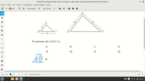 Math entrance exam question about similar triangles