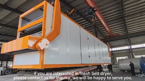 The mesh belt dryer