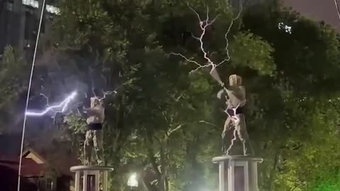 🤯✨ Tesla Coils Perform Electric Dance! Watch the Shocking Light Show | FeedMyCuriosity