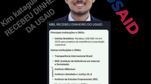 KIM KATAGUIRI DO MBL RECEBEU DINHEIRO DA USAID