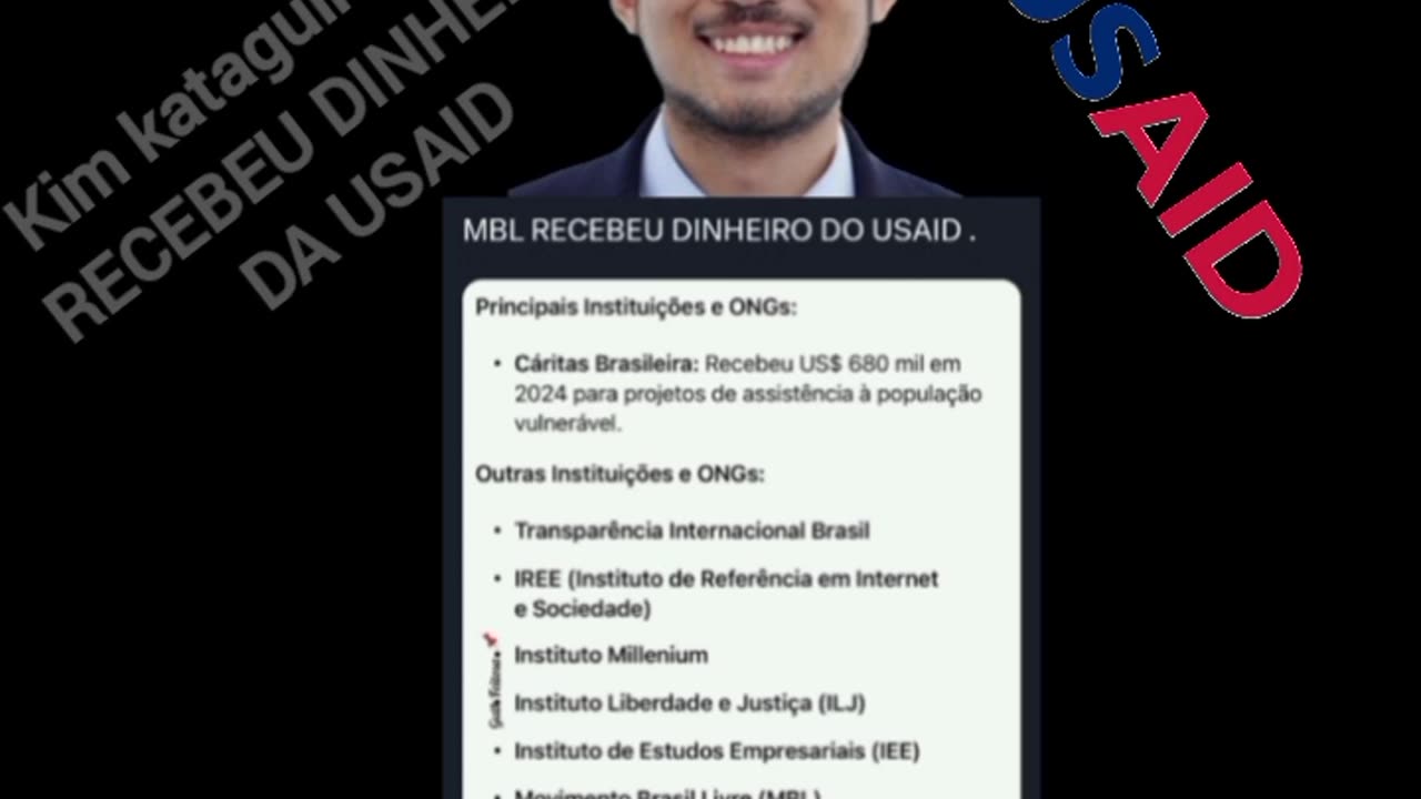 KIM KATAGUIRI DO MBL RECEBEU DINHEIRO DA USAID