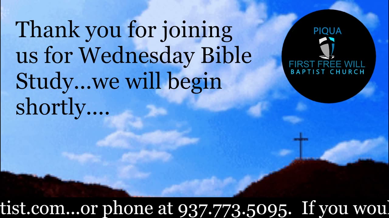 Wednesday Night Bible Study for December 10, 2025.