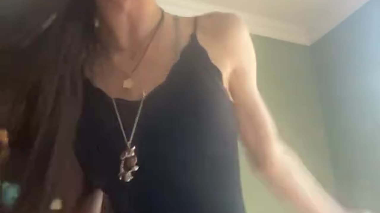 Happy tgirl dance in your front