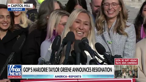 GOP's Marjorie Taylor Greene denies reports of bid for White House after announcing resignation
