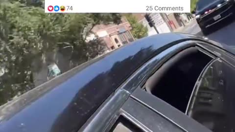 Woman records herself running red lights to escape an ICE vehicle after obstructing their