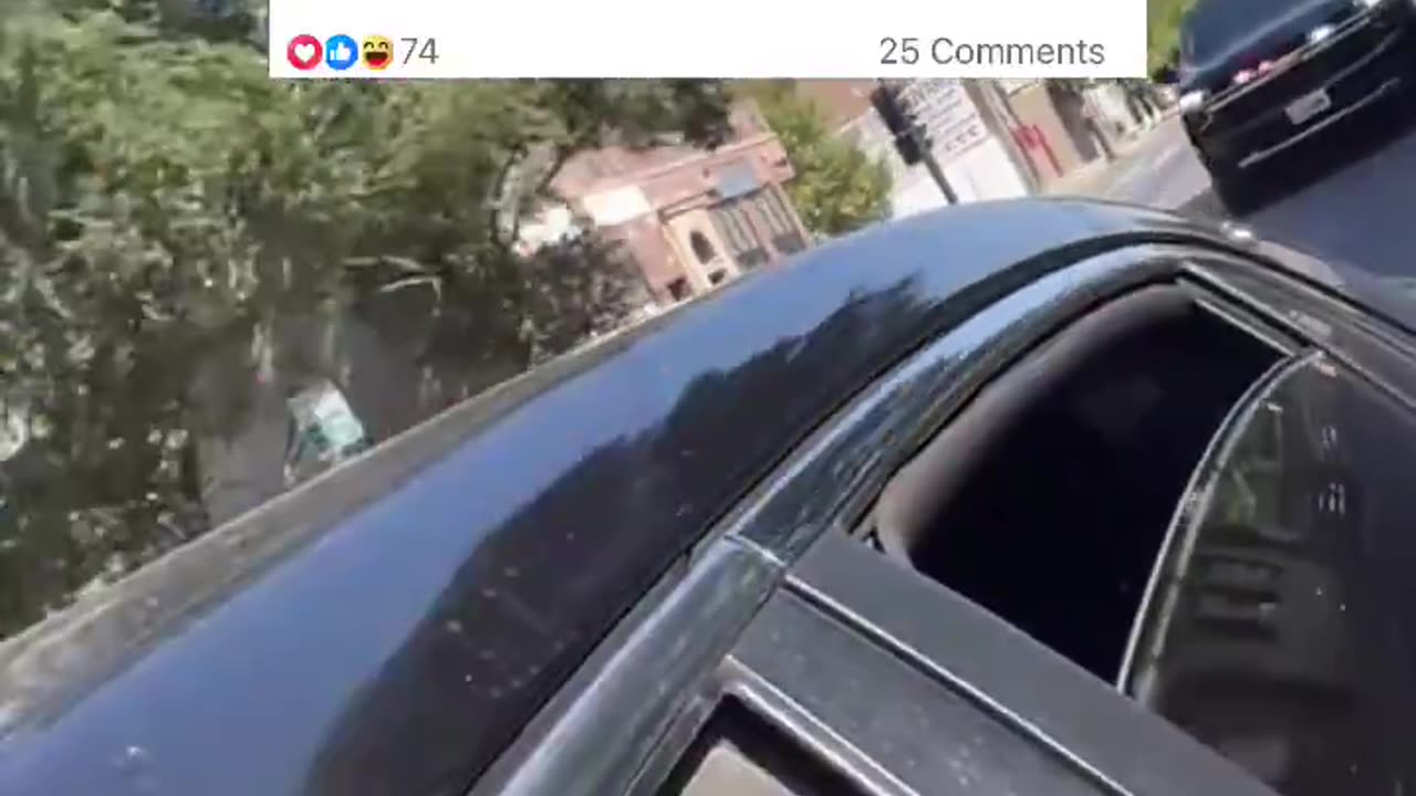 Woman records herself running red lights to escape an ICE vehicle after obstructing their
