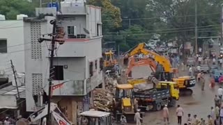 Illegal mosques demolished by bulldozers. In India, they know.