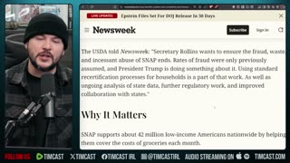 Trump Admin To END Food Stamps, Require People RESIGN Up | Tim Pool