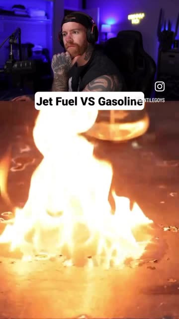 Jet fuel vs gasoline