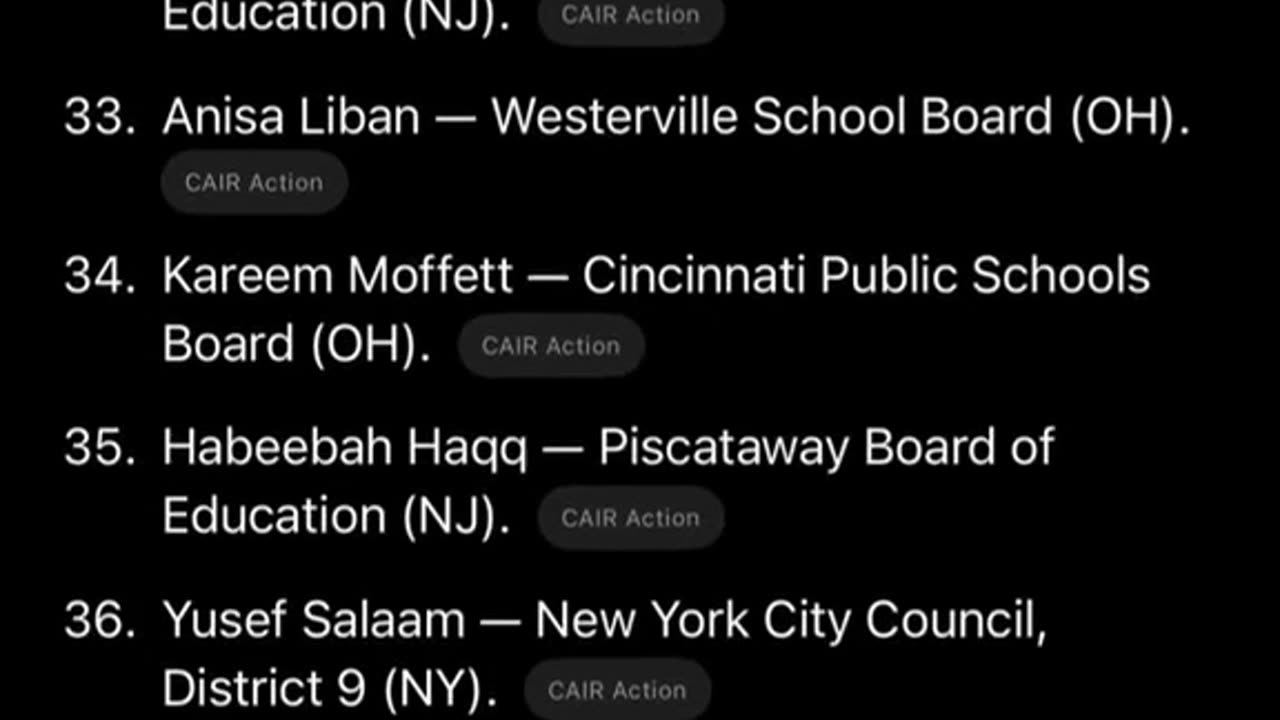 42 More Islamics Win Seats Across USA On Nov 4