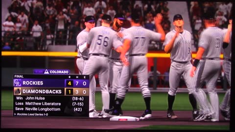 MLB The Show: Colorado Rockies vs Arizona Diamondbacks (S10 G160)