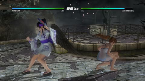 Dead or Alive 5 Last Round: Kasumi (costume 28) vs Nyotengu - 4K