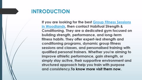 The best Group Fitness Classes in Woodlands.