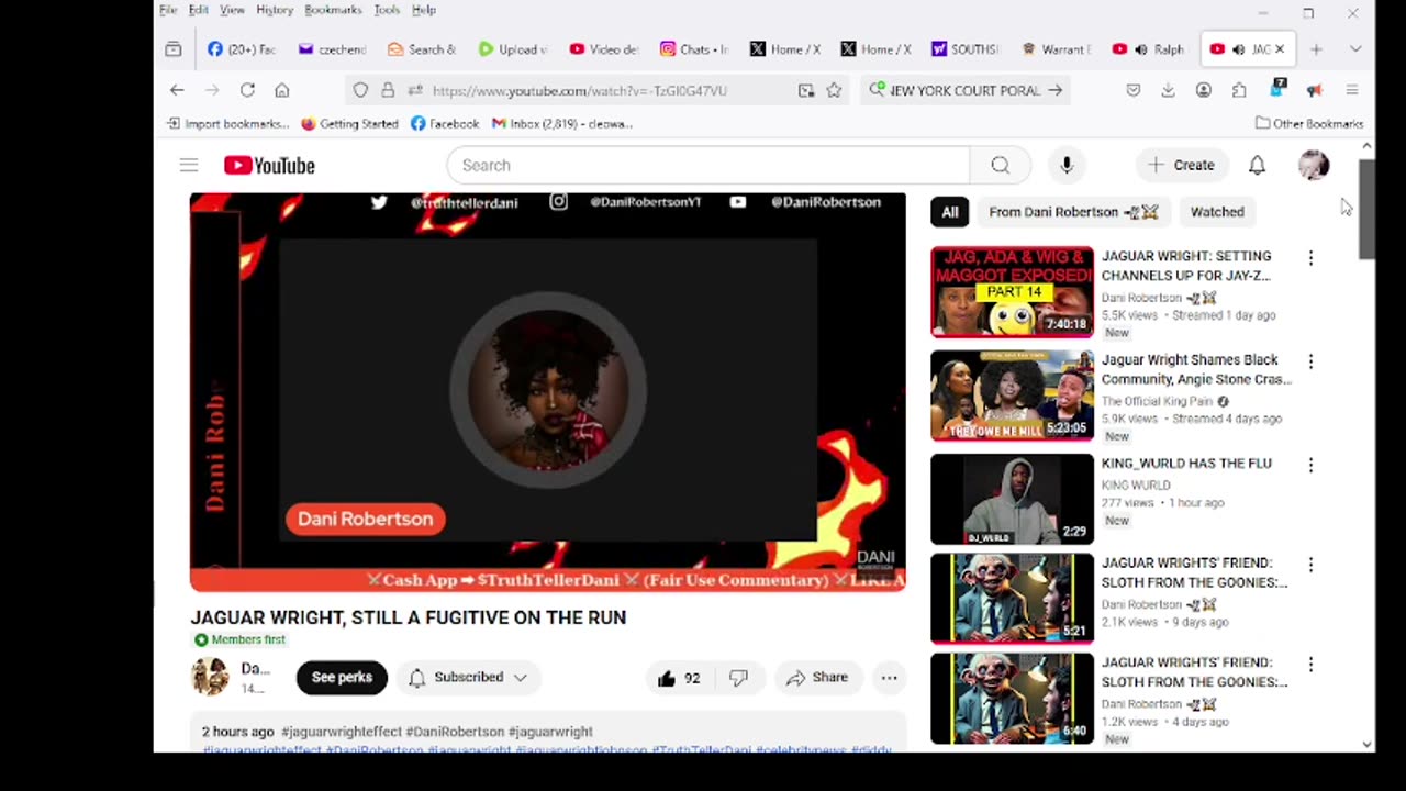 JAGUAR WRIGHT, STILL A FUGITIVE ON THE RUN