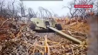 📡🔥 Ukraine Russia War | Fiber-Optic Drones Take Out Ukrainian MT-12 in Zaporizhzhia | RCF