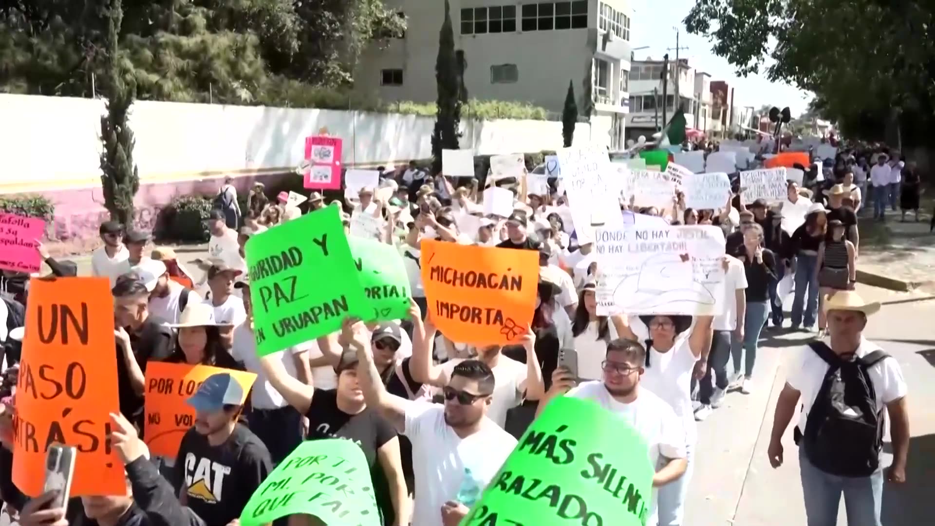 Protesters demand end to violence after Mexican mayors assassination