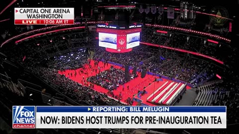 Trump signs executive orders live at Capital One Arena.