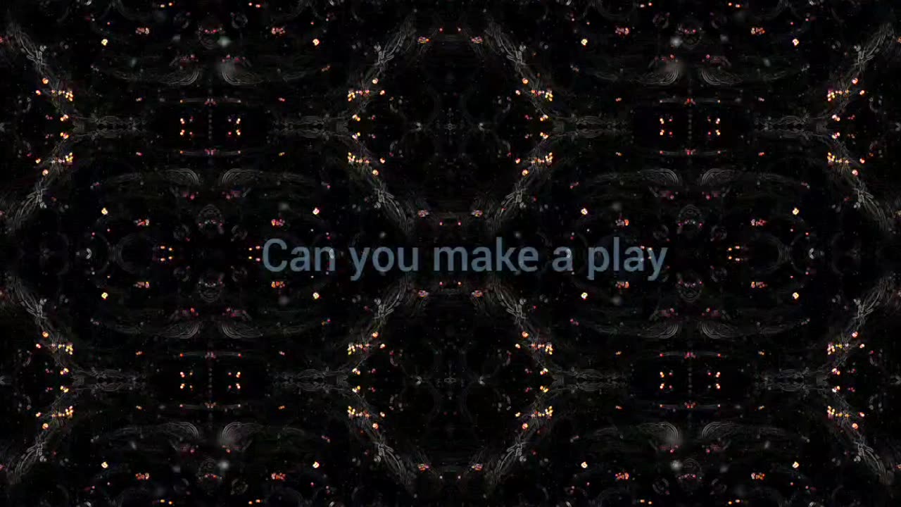 In the dark Acapella