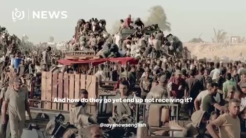 How did Gazans receive aid during famine