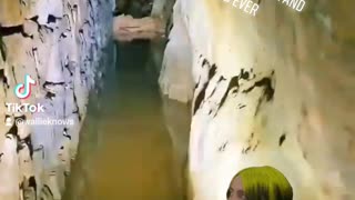 Inside old mudflood tunnel