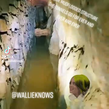 Inside old mudflood tunnel