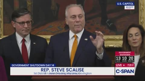 Steve Scalise Accuses Chuck Schumer Of Prolonging Shutdown For 'Hate America Rally'