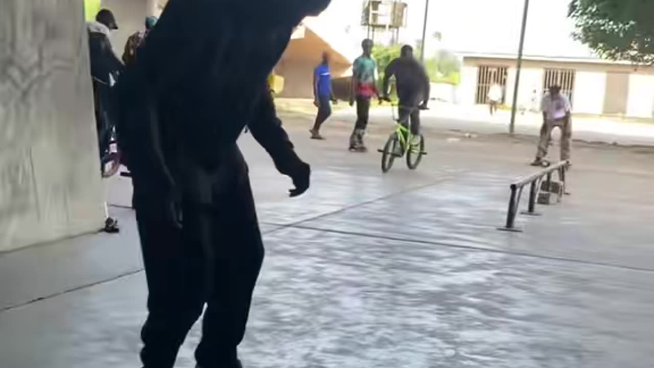 Famine kickflip off a ramp