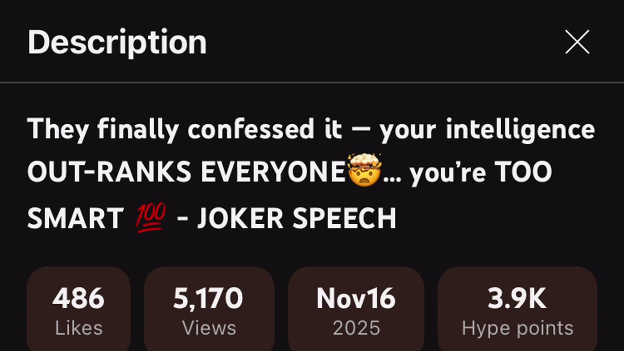 Not sure if there’s one part of the video not relevant to my life