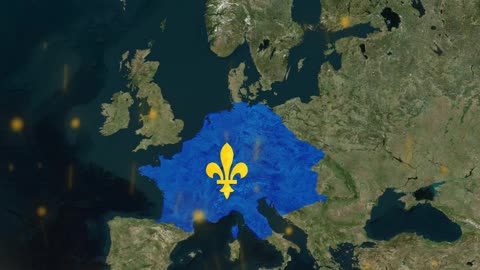 France and Germany today vs. Frankish Kingdom (800 AD)
