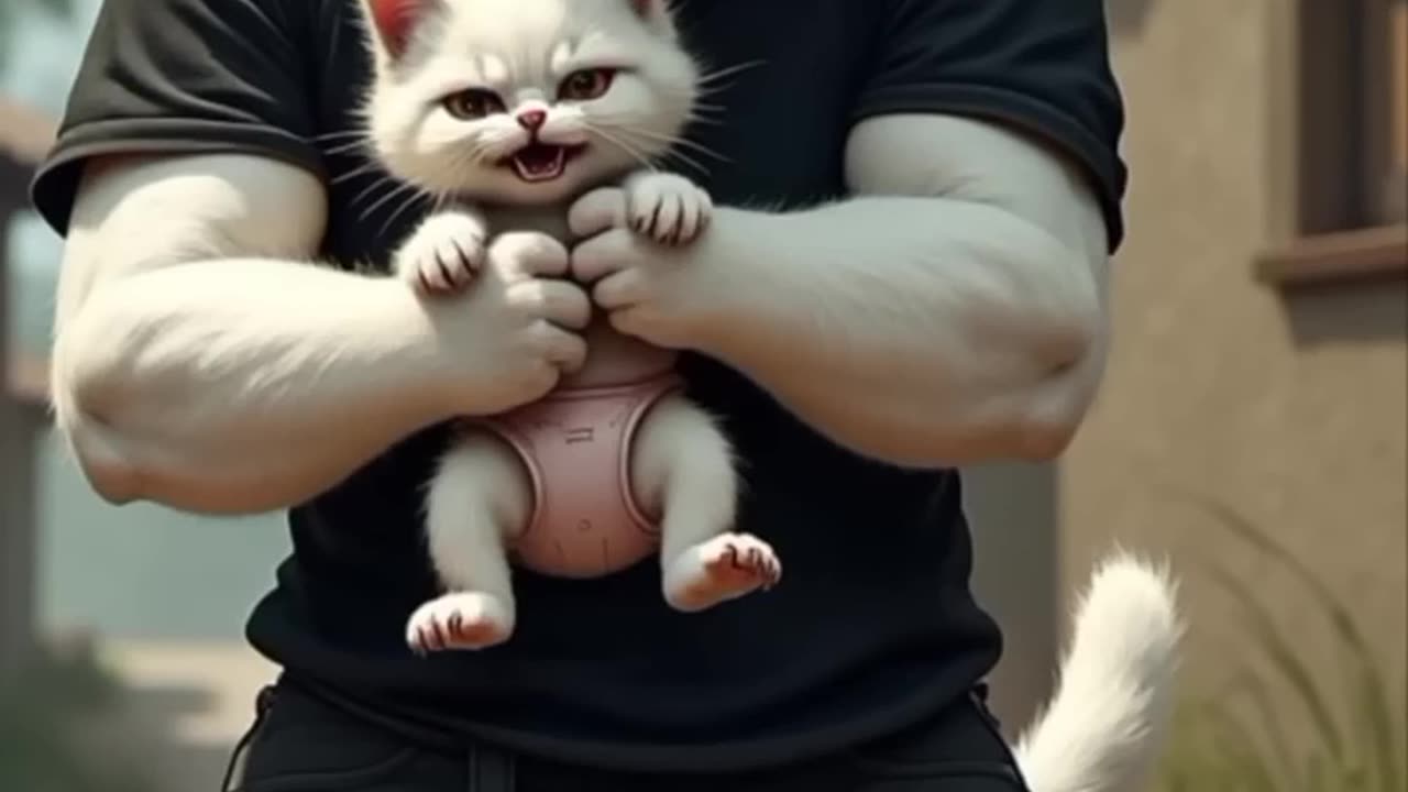 Kitten eat Worm...🙀 #cat Breeds #cute cat #cat #smart cat #cat citeen #shorts #shortsvideo