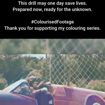 Wind Tunnel Warriors Pilots Practice Emergency Jumps #ColourisedHistory