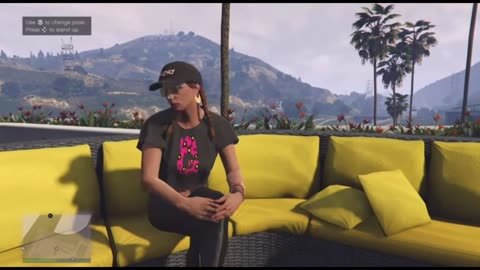 GTA 5 - Our Online Girl Feeling Sad Today - She's All By Herself