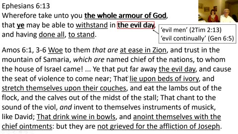 November 16, 2025 - Ephesians 6:10-24 - The Armour of God