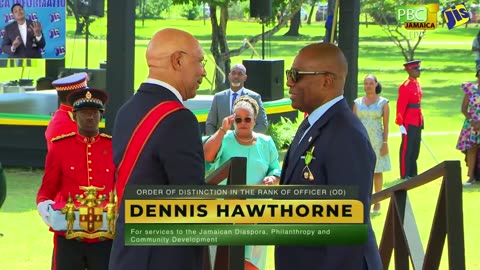 Dennis Hawthorne Receives Order of Distinction on National Heroes Day