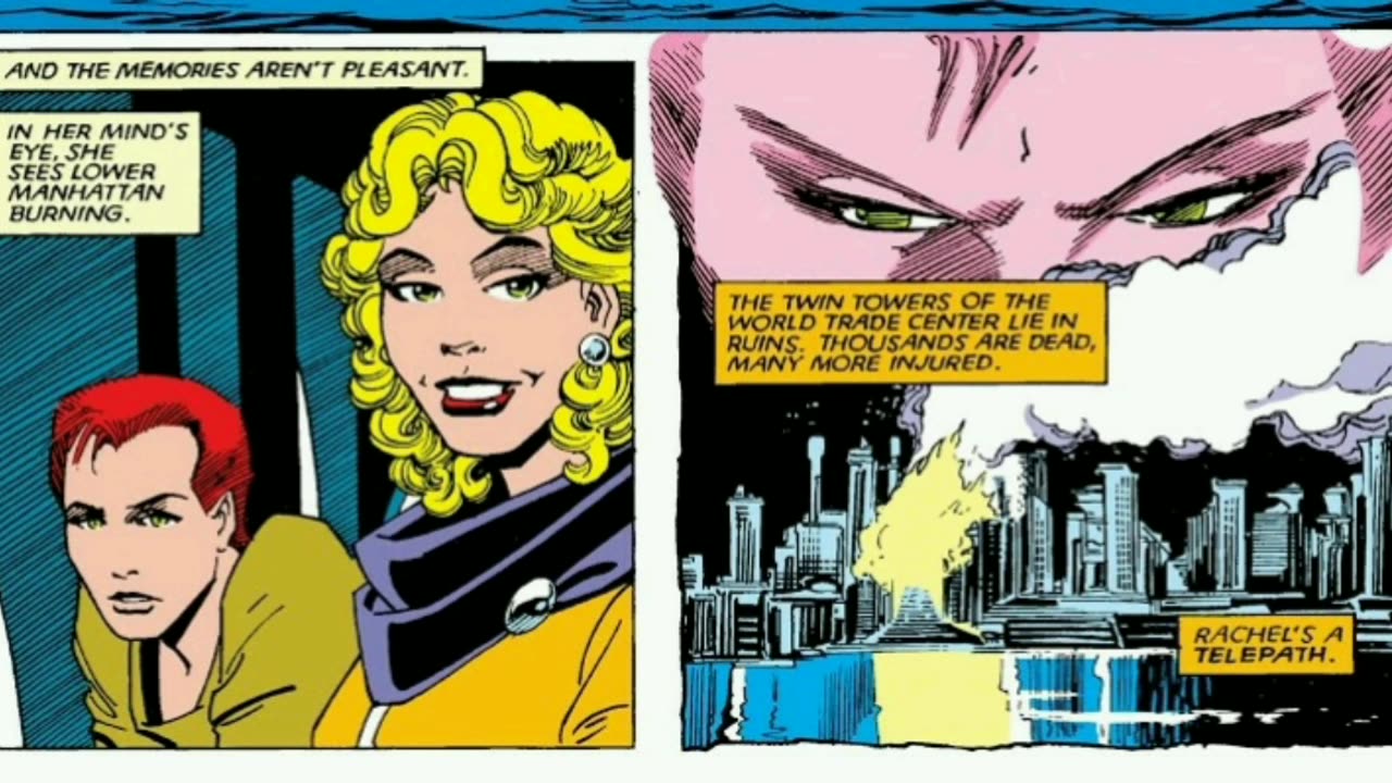 Jew job 9/11 was announced in Uncanny X-Men #189 in 1985! #Jews #Israel #B'nai B'rith #Trump