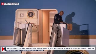 🇺🇸 President Donald Trump Lands in Palm Beach, Florida ahead of Mar-a-Lago Weekend Break [LIVE]